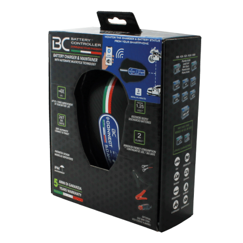 BC Battery Controller SMART 2000+ Caricabatterie/Mantenitore Intelligente 2  Ampere per Batterie 12V Piombo-Acido, adatto per Moto, Scooter e Auto fino  a 100Ah : : Auto e Moto