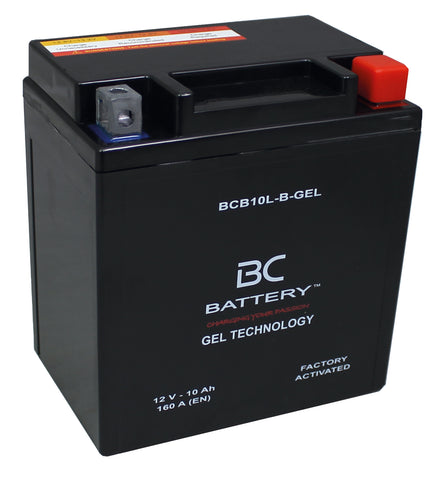 BCB10L-B-GEL| Batterie de moto GEL, 12V