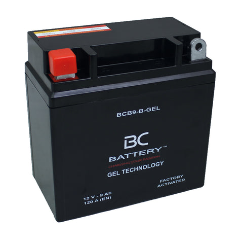 BCB9-B-GEL| GEL Motorcycle Battery, 12V