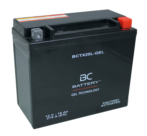 BCTX20L-GEL| GEL Motorcycle Battery, 12V