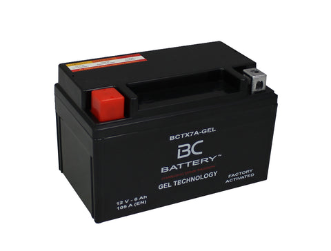 BCTX7A-GEL| GEL Motorcycle Battery, 12V