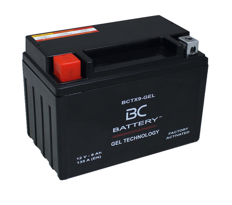 BCTX9-GEL| GEL Motorcycle Battery, 12V