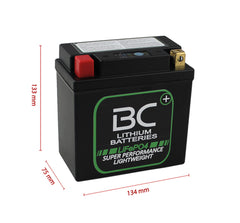 BC Lithium Batteries BCB9-FP-WI Batteria Moto al Litio LiFePO4, 0,6 kg, 12V, HJB9-FP-SWI / YB7-A / YB9A-A / YB9-B / 12N7-4A / 12N7-4B / 12N9-4B-1 / HVT-9 - BC Battery Italian Official Website